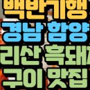 지리산마천흑돼지촌 음식특화거리 | 허영만 백반기행 축구감독 하석주와함께 함양지리산흑돼지맛집다슬기탕 식당촬영지 위치 예약방법