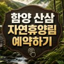 산삼자연휴양림(함양) | 함양 산삼 자연휴양림 숲속의집 예약 방법 반려견 가격 (26년 최신)