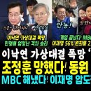 MBC 대박 이재명 압도적 승리 이미지