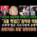 국짐&#34;제2 내란 조직적 시작&#34;xx 안하면 재발한다! 내 귀를 씻었다.! 나경원 국회 마비&#34;또 선진화법 위반&#34; 조희대 감히 &#34;세종대왕&#34; 이미지