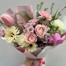 장미상가 | 부천 꽃집 꽃블리 부천역점 기념일 생일 예쁜 파스텔톤 꽃다발 후기