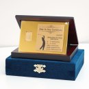 홀인원 | 골프 홀인원 기념패 제작 후기 | 순금 골드바 1돈 기념패 선물