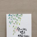 수채캘리그라피 이미지