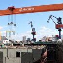 [르포]델라웨어 강변에 선 한화 골리앗 크레인…美 조선시장 끌어올린다﻿ 이미지