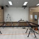 남평중학교다도분교장 | 파손걱정없는 HOB LED전광판설치사례 남평중학교 다도분교장 다목적실 전광판설치 완성!