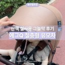 그늘막7 | 에그Q 절충형 유모차 7월 산책 실사용 그늘막 후기