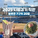 25년 라팍 시범경기 직관 후기 | 포토카드 감자튀김 몽블랑 | 블루존 3-7구역 20열 시야
