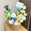 용담초교 | 군자역꽃집 여름 생일 꽃바구니 맞춤 제작 후기, 뮤엘플라워