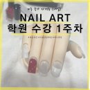 트렌미미용학원 | 네일 국가자격증 실기 시험 준비 신논현 학원 후기 1주차 : 1과제 (쉐입잡기, 파일링, 컬러링)