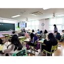 인천 동구 송월초등학교 라면기에 그림그리기 수업 이미지