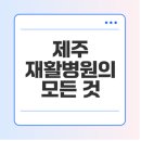 제주권역재활병원 | 제주 권역재활병원 치료 방법, 시설, 프로그램 알아보기