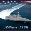 LCS 프로그램의 최종함 LCS-38 USS 피에르 진수 이미지