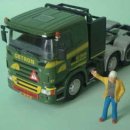 NZG 1/50 SCANIA 8x4+JEEP DOLLY+5 AXLE LOW LOADER-GETRON(nzg사 스카니아 8x4 돌리+5축 로우보이트레일러-1/50모형) 이미지