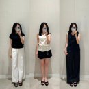 시에 SIE | 판교 쇼룸 켈리 카울넥, 리버 돌먼 니트, 리아 캡 슬리브, 밀로 데님, 세이트 숏 데님