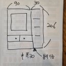 미용실 바버샵 거울 경대+서랍장 각각 2개 일괄2세트 합계 10만원 이미지