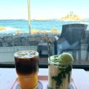 한스애견카페 | 삼척 오션뷰 카페 갈남항 앞 네가 있는 바다, 감귤 아메리카노와 말차라떼 후기