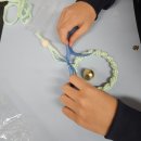 매듭으로 배우는 마크라메 | 부산 북구 중학교 3학년 진로교육, 체험수업 _ 업사이클 마크라메 도어벨 단체수업