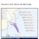 제 10호 태풍 산산 발생 정보 이미지