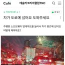 주행중 소프트웨어 업데이트한 테슬람, 도로 한가운데 정차 이미지