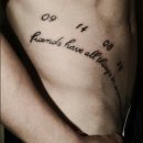 장골 | 순천타투, 커플 장골 레터링 타투 작업 후기