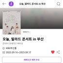 오늘 발라드콘서트 in 부산(23.09.16~09.17) 오실때.. 이미지