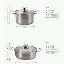 스텐 냄비 3종세트. 그릇세트 이미지