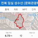전북 임실 성수산 (문화관광해설사의집~상이암~왕의전망대~폐헬기장~성수산~왕의기도터~905봉~구름재~임도 원점회귀) gpx [참고용] 이미지