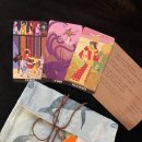 감람 | 애랑타로 사무실에 도착한 선물 감람님 DIY 휴대용 오라클 펼침 주머니 고래 후기:)