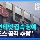 디도스공격에 lg접속장애 이미지