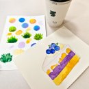 강서평생학습관 | 성인 수채화 정규반 | 부산 명지 강서기적의도서관 3-4차시 출강 일지