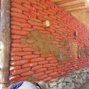 귀농인을 위한 농가주택 신축 아이디어 /황토집짓기 외벽 황토벽미장 및 지붕싱글 작업 이미지