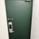 GS25노원하계점 | 노원 하계 청솔아파트 방화문 필름시공 | 스타벅스 그린 현대 S233으로 포인트 완성