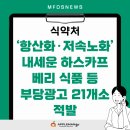식약처, ‘항산화·저속노화’ 내세운 하스카프베리 식품 등 부당광고 21개소 적발