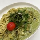 씨유운정해솔6단지점 | [운정/브런치 카페] BININE 애견 동반 가능한 운정호수공원 카페 바질 크림 파스타와 스테이크 맛집...