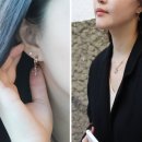 14k18k 러프 다이아 십자가 별 코인 귀걸이
