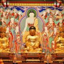 천축사 목조석가삼존불 이미지