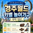 경주카정비 | 경주월드 후기 요금정보 및 키별 놀이기구 표정리