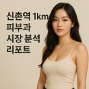 신촌역 1km 피부과 시장 분석 리포트