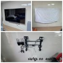 천안 롯데캐슬 삼성82인치 무타공 벽걸이 설치 이미지