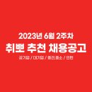 📍 6월 2주차 취뽀 추천 채용공고 (🖤공기업/대기업/중견·중소/인턴) 이미지