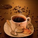 설탕 커피 밀크 커피 이미지