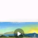 부드러운 오일파스텔로 그리는 풍경화 이미지