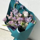 대연동꽃집 꽃다발 | 부산기업 꽃다발·벡스코 행사에 어울리는 보라톤 꽃다발 제작 후기
