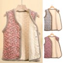 복명농장 | 🌸 김장 겨울 기모 퍼 보온 조끼 엄마 할머니 경량 캠핑 패딩 베스트 누빔 촌캉스 꽃무늬조끼 🌸(따뜻함과...