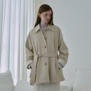 쥬시 기장점 | 봄 트렌치코트 추천 쥬시쥬디 벨티드 하프 트렌치 J1JK124A 실착 후기