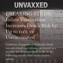 unvaxxed. 백신미접종시 영아 사망률이 더 낮다 이미지