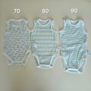 고무래로 90-6 (4) | 유니클로 바디수트 신생아 아기 메쉬 나시 70 80 90 사이즈 착용 후기