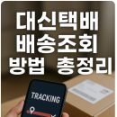 대신정기화물택배 | 대신택배 배송조회 방법 총정리