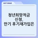 자유,희망 | 청년희망적금 신청, 만기 후기·재가입은?