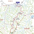 7월 충남 금산 성치산(성봉) 산행지도 이미지